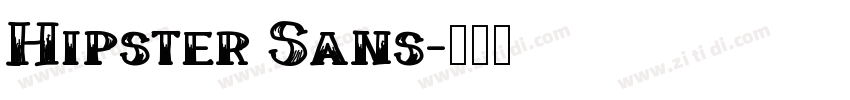 Hipster Sans字体转换